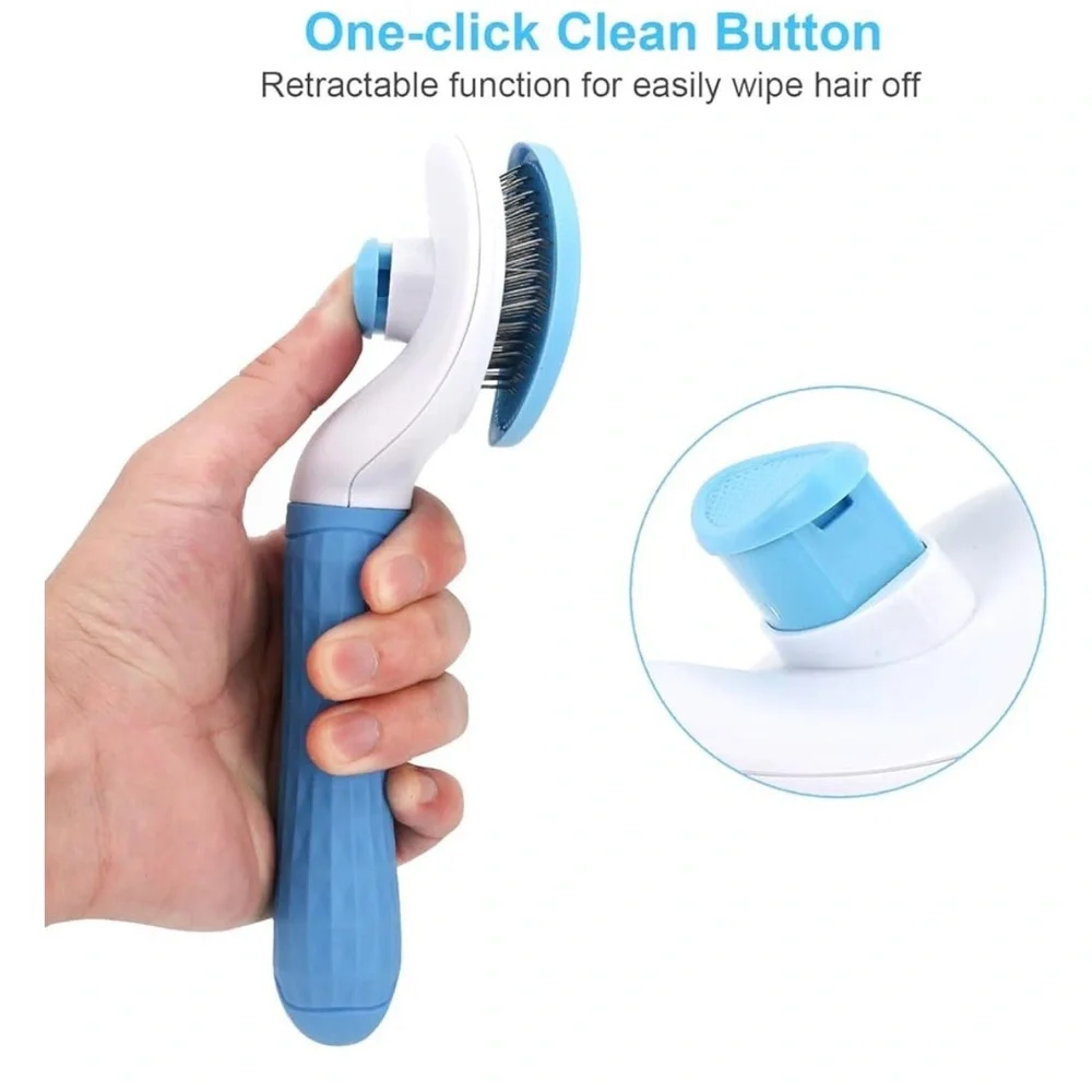 Blue Cat Grooming Brush